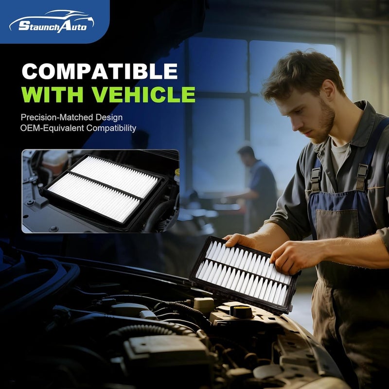 StaunchAuto Engine&Cabin Air Filter for Tucson&Santa Cruz 2022-2026, Santa Fe&Sorento 2021-2026, Sonata 2020-2026, (Not for hybrid!) Air filter Replacement 97133L1000 28113L1000 Automotive Accessories - Image 5